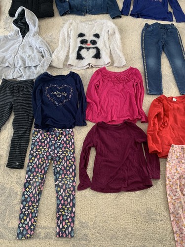 Lot of 20 Girls Jackets Shirts Hoodie Pants Size 4 5 5-6 Calvin Klein Gap Tucker - Picture 5 of 13