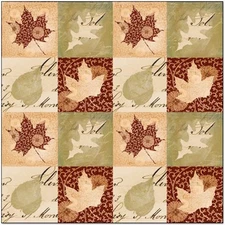 Creative Imaginations 12" x 12" Harvest Gride Foil Scrapbook Paper