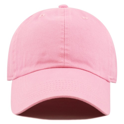 Cotton Hat - Kids Washed Cotton and Denim Low Profile Plain Baseball Cap - Picture 59 of 114
