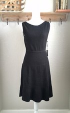 Calvin Klein Sleeveless Ribbed Knit Dress Small LBD, Business Casual NEW
