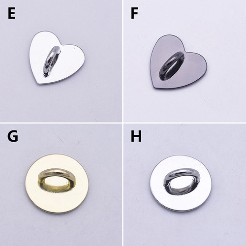 Metal Adhesive Heart Phone Charm Holder Mobile Phone Case Finger Ring Stand Hook - Photo 9 sur 41