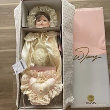 William Tung "Annabel" Designer Porcelain Girl Doll 261757 23" Tall NiB New