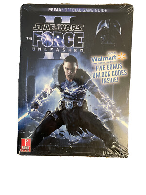 Star Wars Force Unleashed II WALMART Strategy Guide NEW! SEALED, Never Opened.