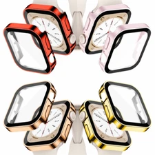 For Apple Watch 4/5/6/7/8/9/10/SE Case Screen Protector Cover 41/42/44/45/46mm