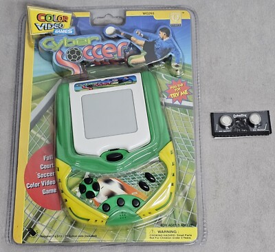 Color Video Games Cyber Soccer Color Video Spielkonsole Handheld System 1x