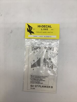 1/72 Hi-Decal 72024 SU-27 Flanker B Decals KH