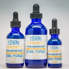 VITAMIN C Serum 30% + E + FERULIC ACID in 100% HYALURONIC ACID Base - Anti-Aging