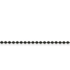 Stainless Steel 2.4mm IP Black-plated 24in Ball Chain