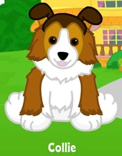Webkinz Classic Collie - hm149 - Retired! - Virtual Adoption Code Only