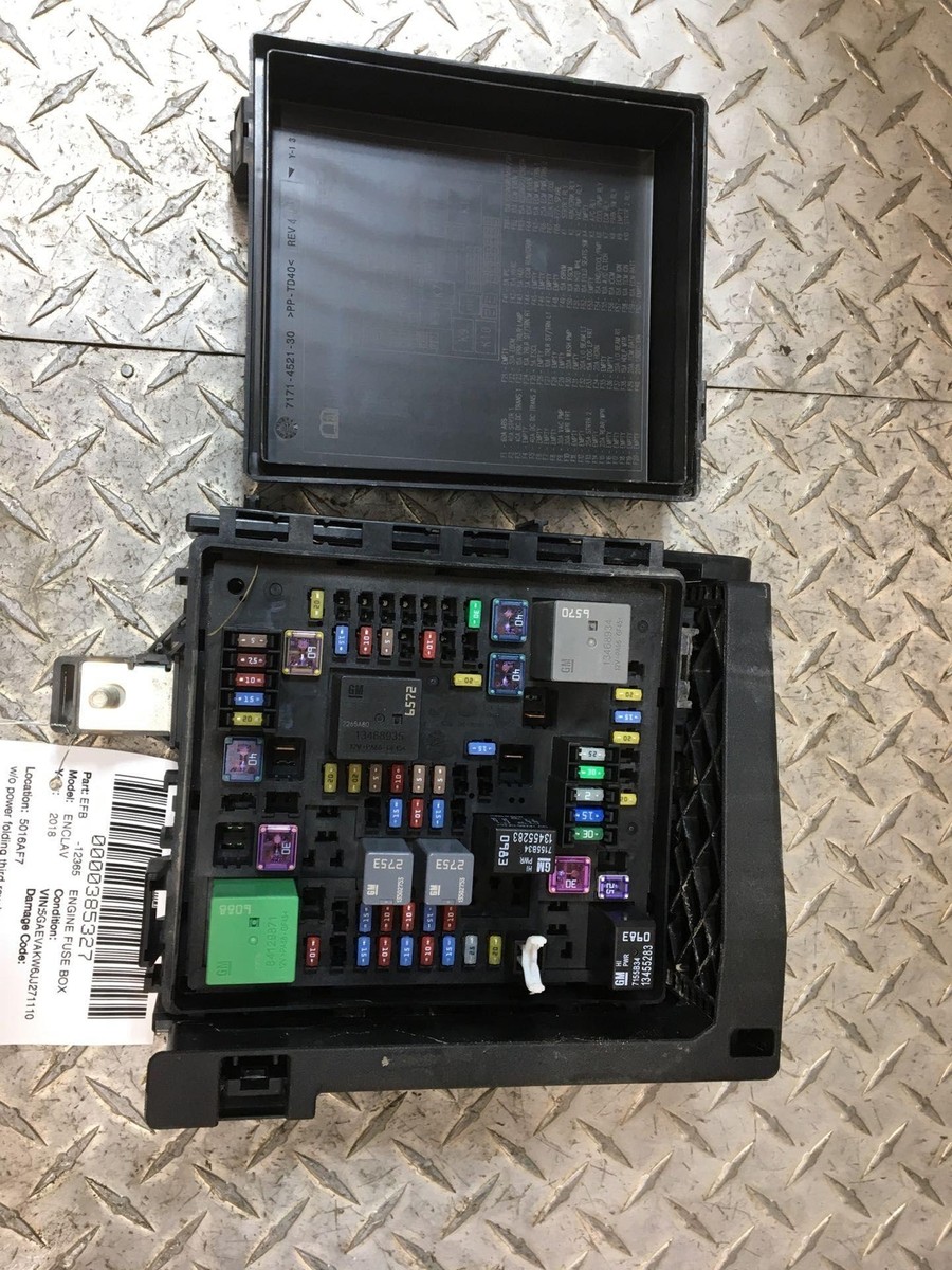 Engine Fuse Box BUICK ENCLAVE 18 | eBay