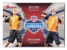 2012 Bowman #CC-FC Nick Foles / Kirk Cousins Combine Competition