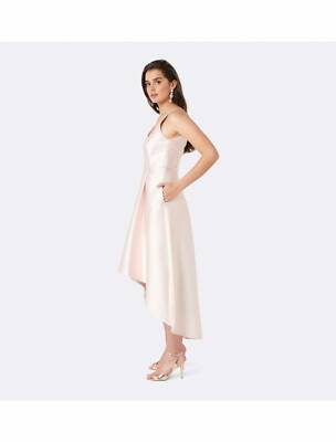 FOREVER NEW High Low Skirt Dress in Nude Pink size 8 | eBay