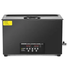 CREWORKS Industry 30L Titanium Steel Ultrasonic Cleaner Glasses Cleaner w/ Timer