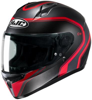 Casco Integral HJC C10 Elie MC1SF Negro Rojo Mate Tamaño XL