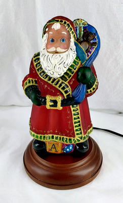 OLD WORLD Christmas Merck 2001 Very Merry Father / Santa Lamp