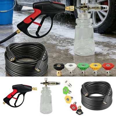 #ad 3200PSI Car Washing Gun Foam Sprayer Cannon High Pressure Washer Hose M22 14mm $19.99