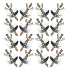 24 Sets Bird Perch Hardware Metal Screws for Birdcage  s Bolts Perches