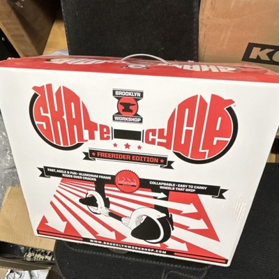 Brooklyn Workshop Skatecycle Freerider Edition Collapsible Hubless White Black