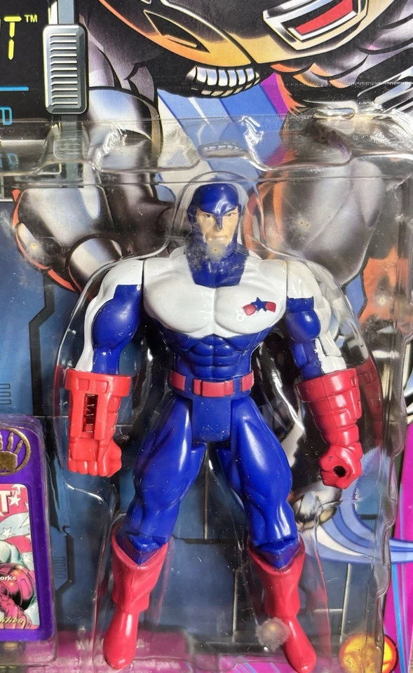 Экшн-фигурка Iron Man Animated Series US Agent Vintage 1996 НОВАЯ U.S. Toybiz - Изображение 4 из 4