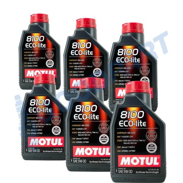 MotoröL 5W-30 Motul 8100 Eco-Lite 6X1 Liter-image