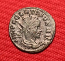 Ancient Roman Bronze Antoninianus, Claudius Gothicus -ANNONA AVG