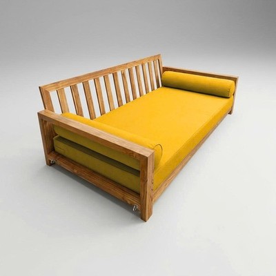 Style 5 Queen Pipe Trim Daybed Mattress Cushion Bolster Complete Set AD108