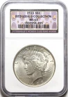1923 $1 Peace Silver Dollar NGC MS63 - Fitzgerald Collection / Nevada Reno Hoard