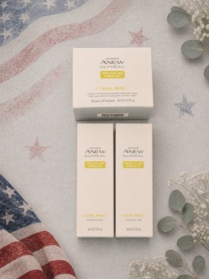 Avon Isa Knox Anew Clinical Revitalize & Reveal Retexturizing Peel NEW Lot 3
