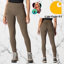 Carhartt Force Fitted Lightweight Utility Leggings OD Green Womens XL Tall NEW