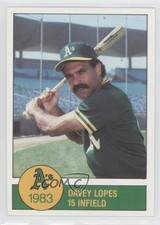 1983 Granny Goose Potato Chips Oakland A's Davey Lopes #15 1md