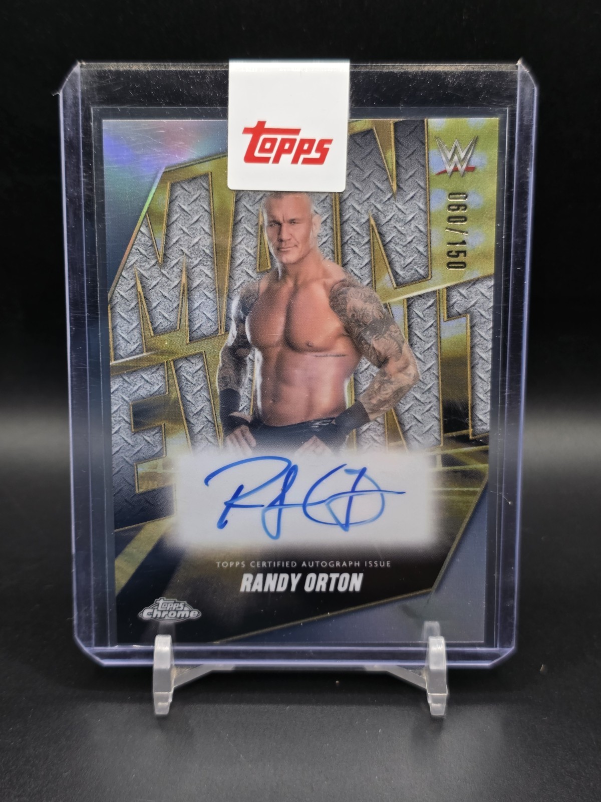 2025 Topps Chrome WWE Randy Orton Main Event Autograph /150 #MEA-RDY