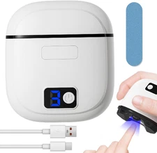 Electric Nail Clipper with Nail File, USB Rechargeable Automatic Trimmer for Adu