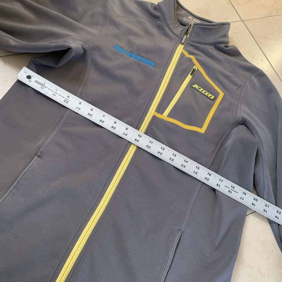 Klim Inferno Jacket Mens Medium Gray Mid Layer Full Zip Snowmobile Snow Winter - Image 4 of 4