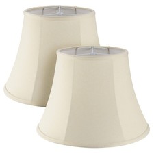 38005-2, Bell Collapsible Spider Lamp Shade, Natural, 9" Top x 15" Bottom x 1...