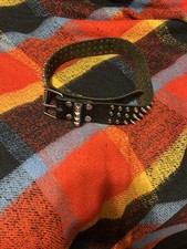 spiked leather punk belt metal
