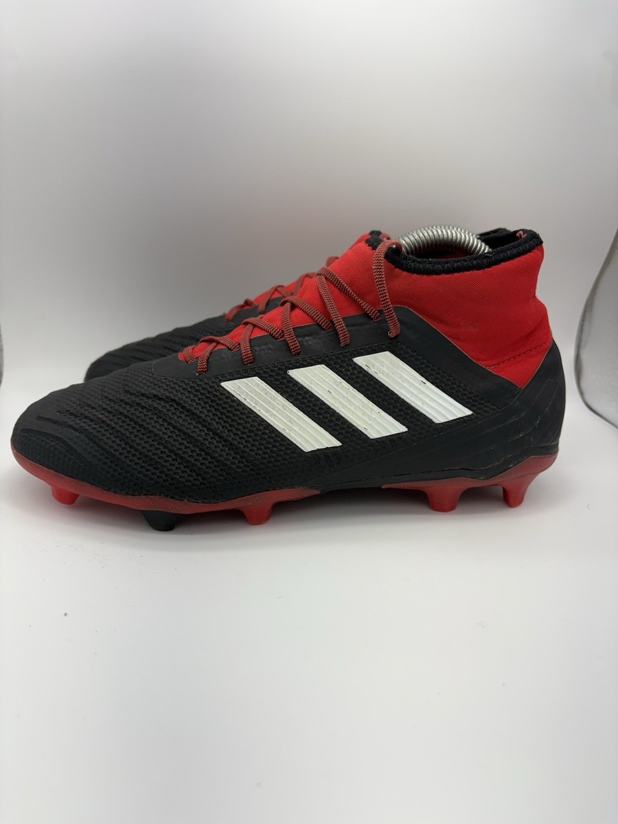 Adidas Predator Mens Soccer Cleats Boots Black/White/Red Size 6.5