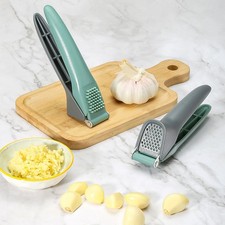Stainless Steel Garlic Press Manual Easy To Squeeze Clean Garlic Ginger Minc NEW