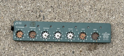 #ad #ad Vintage Lightning Co Adding Machine 1940s Green Works Retro Office Decor $15.99