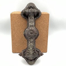 Antique Kenrick & Sons England Cast Iron Sunflower Door Knocker 423 (H4) NS#8749