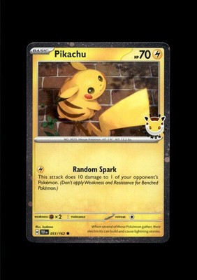 Miscellaneous Cards & Products #051/162 Pikachu (Pokemon Day 2026) Cosmo Holo