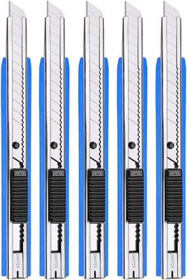 5pcs Blau Profi Cuttermesser/ 9mm Abbrechklingen / 60 Grad