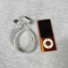 Apple iPod Nano 5th Gen 16 GB Orange Tested Working Short Battery Life