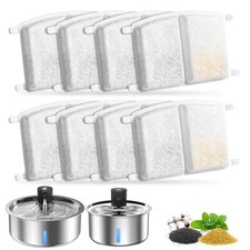 Dog Water Fountain, 8L Stainless Steel Dog Water Fountain for Large Dogs, Dog...