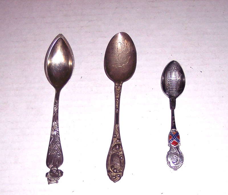 Lot of 3 Sterling Silver Spoons 2 ounce total weight Marked Sterling 57 Grams