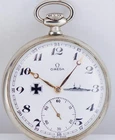 Antique German Navy Officer’s Commemorable Award Omega Pocket Watch - Perfect