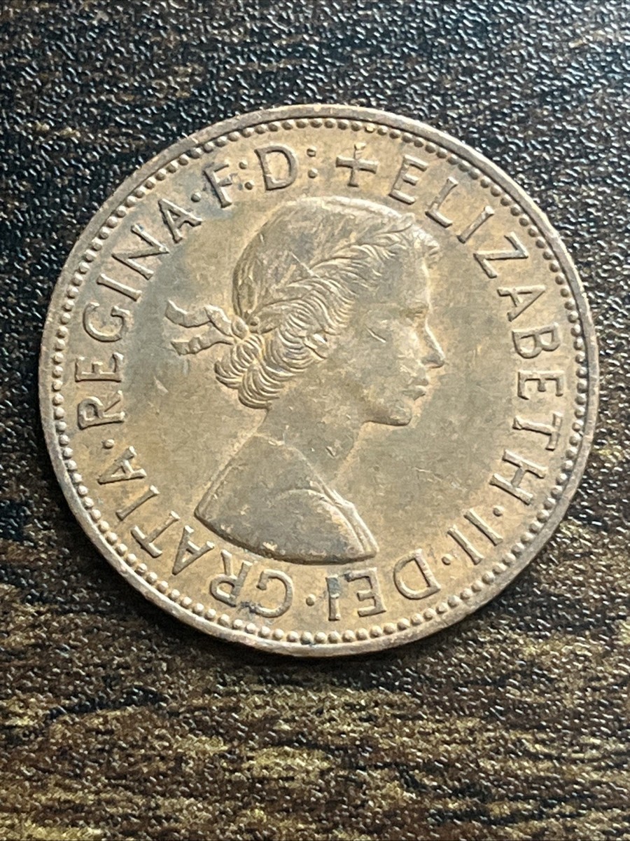 1965 Great Britain UK One 1 Penny XF Extremely Fine Elizabeth II