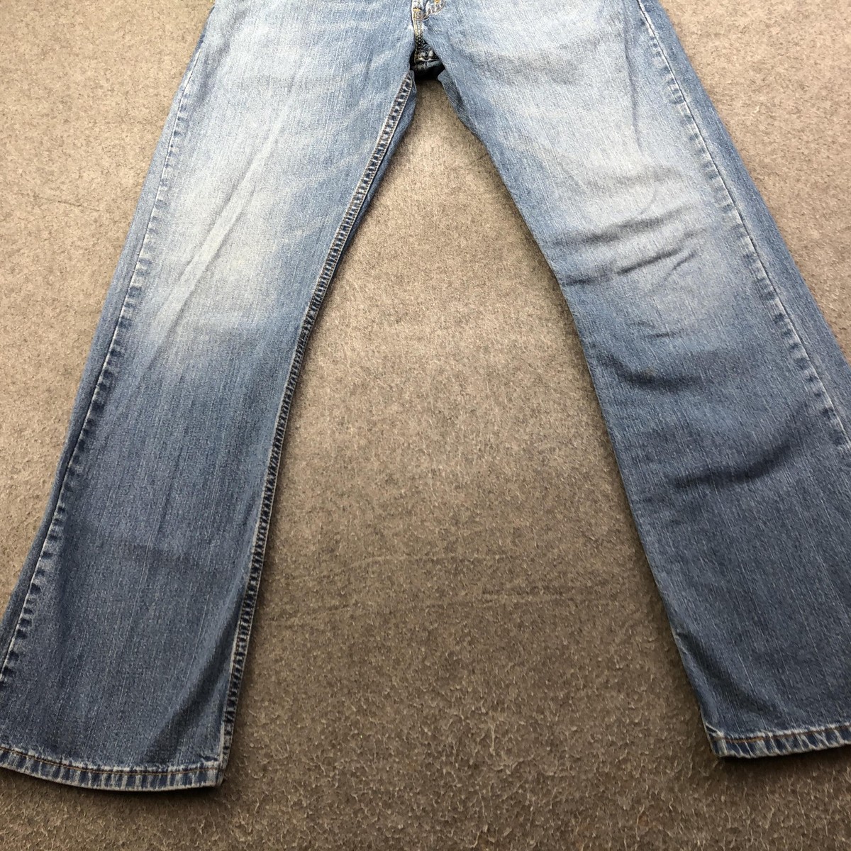 Levis 527 Jeans Mens 35x32 Blue Light Wash Slim Bootcut Denim