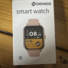 Doviico Smart Watch Pink-Touchscreen Fitness Tracker Make/Receive Calls NEW
