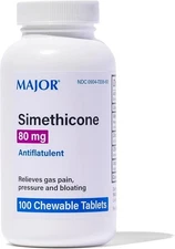 Simethicone 80mg Chewable Anti-Gas for Mylanta Gas 3 Pack 3 X 100 ea. Total 300