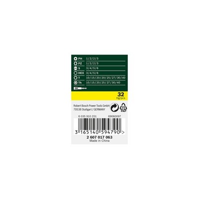Bosch Power Tools Bit-Set 2607017063